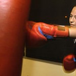 Lance Cpl. Fabiola Escobedo throws combination...